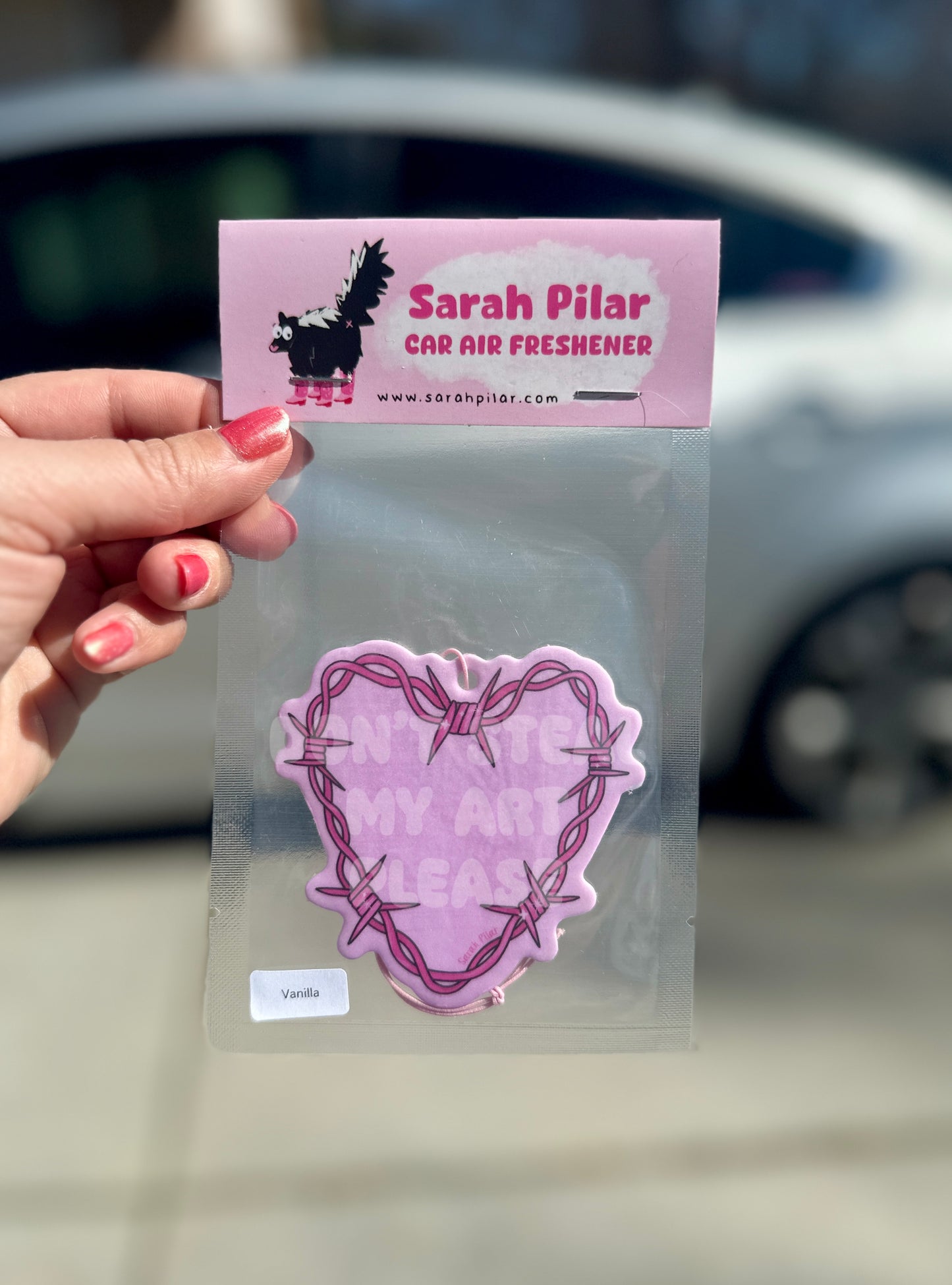 Barbed Wire Heart Air Freshener
