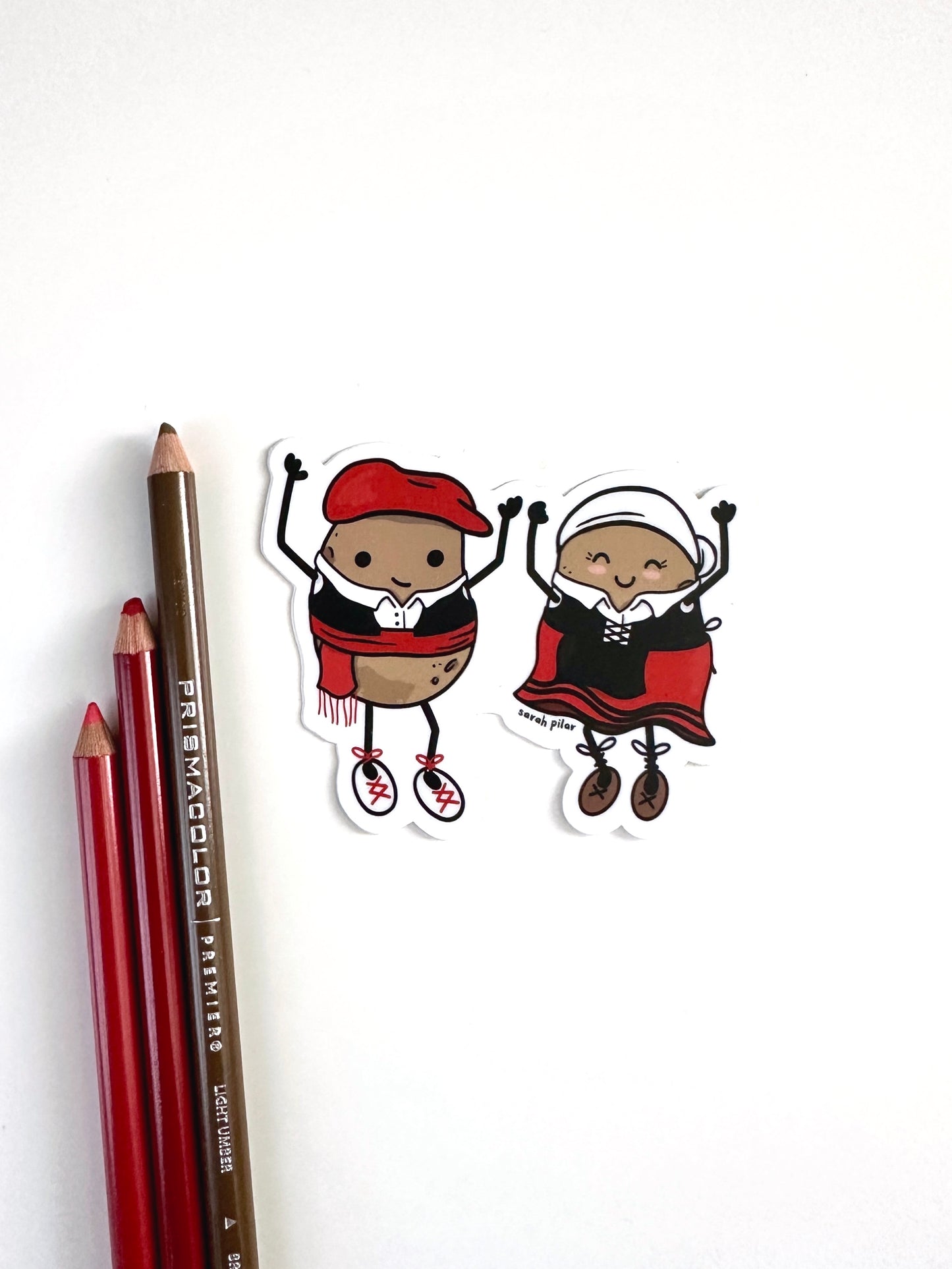Basque Dancing Potatoes Sticker