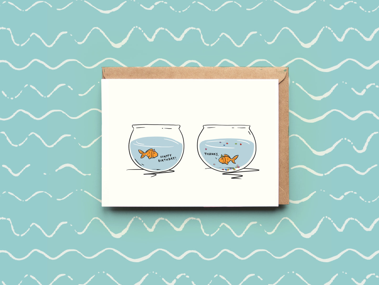 Goldfish Birthday Card