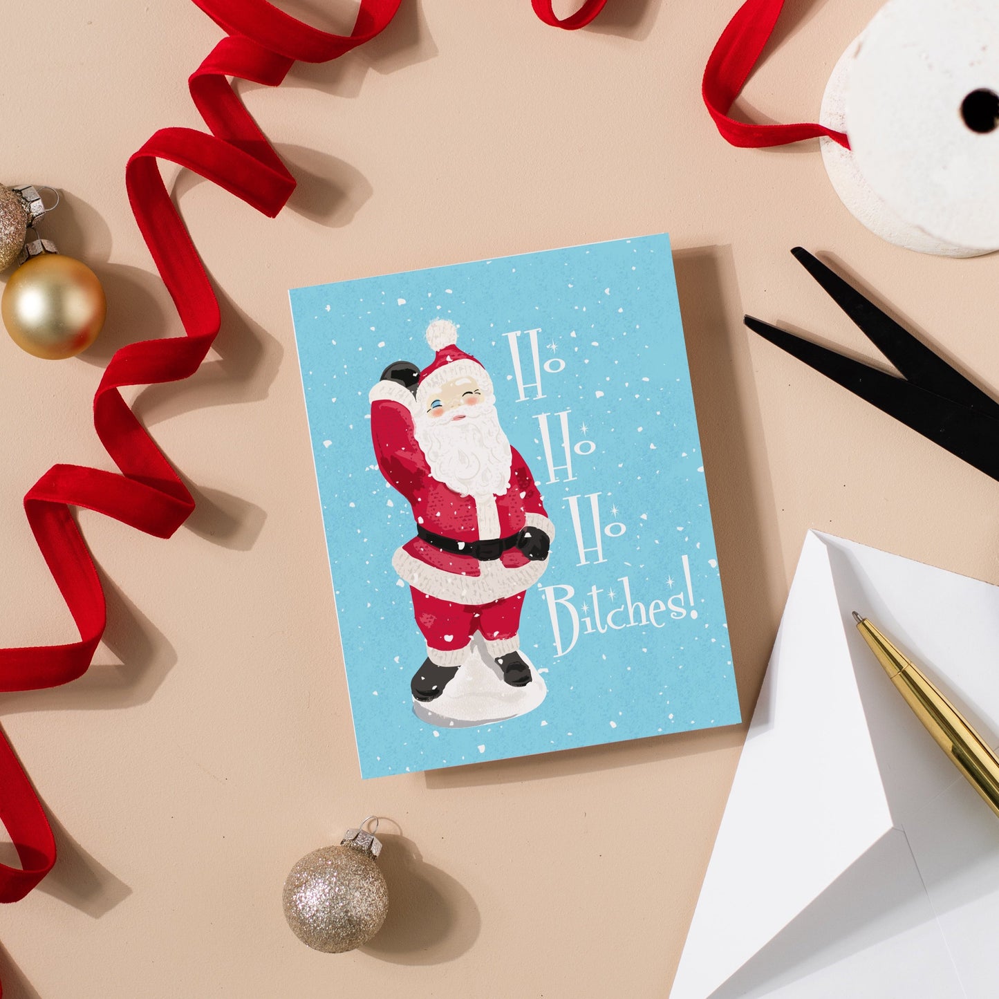 Ho Ho Ho Bitches Card