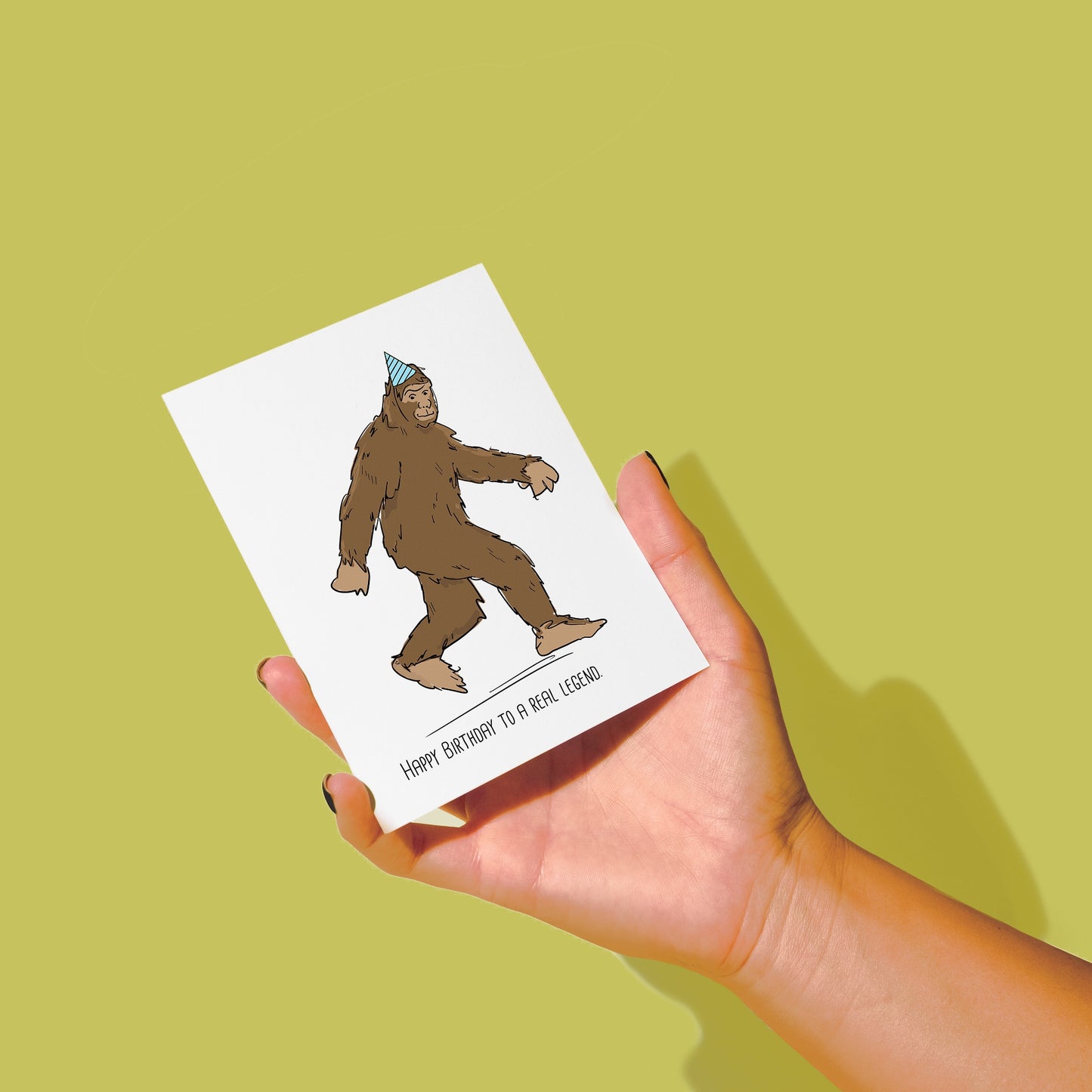 Sasquatch Birthday Card