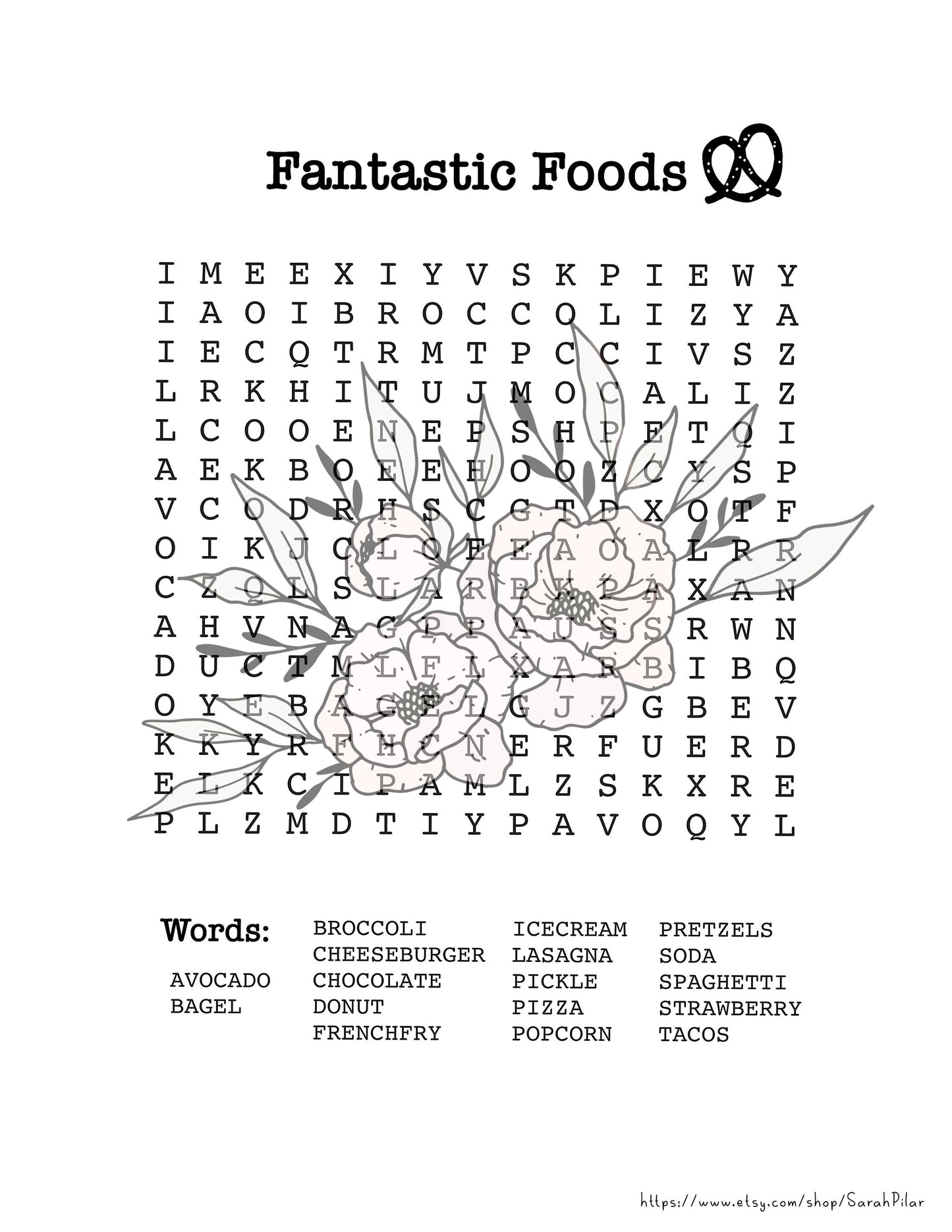 Digital Activity Pages 3- Fantastic Foods