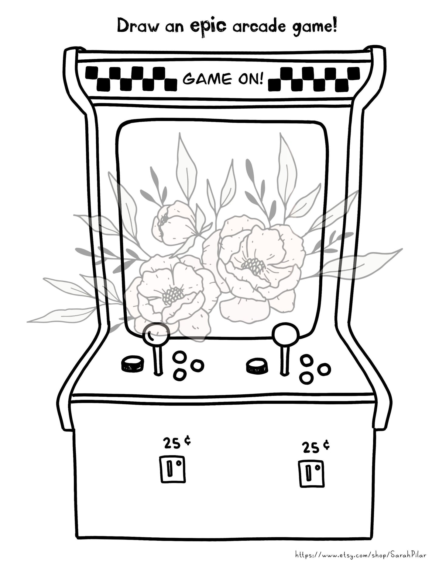 Digital Color Pages 3- Game Time