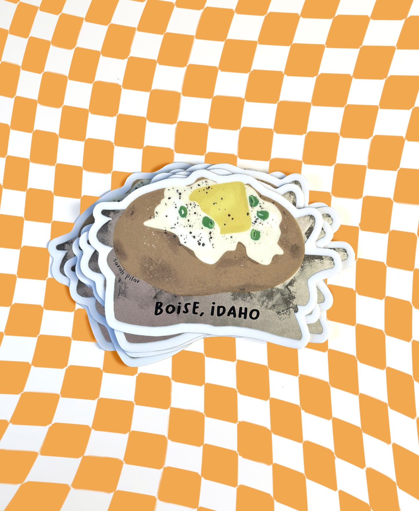 Hot Potato Idaho Sticker *Chrome Edition*