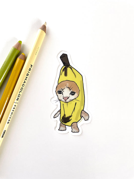 Banana Cat Sticker