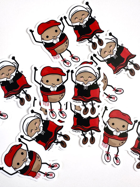 Basque Dancing Potatoes Sticker