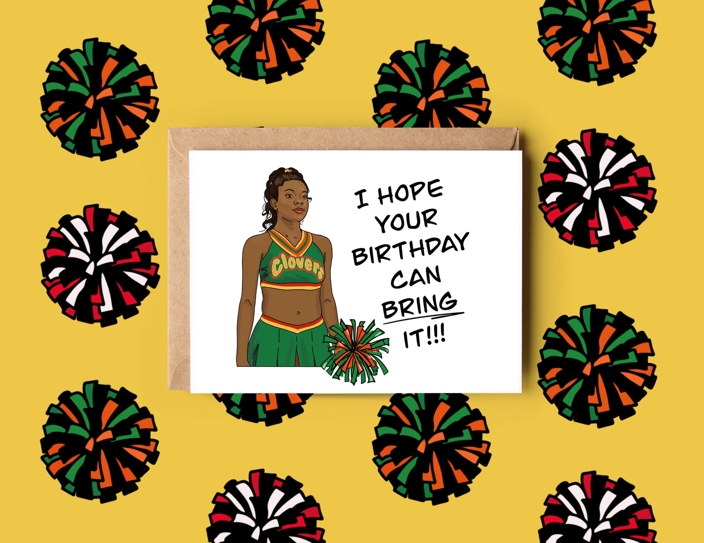 Bring It On Cheerleading Birthday Card