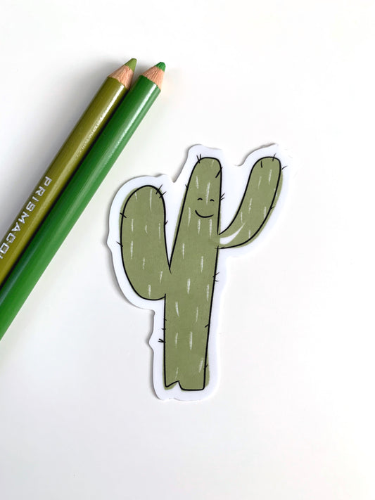 Happy Cactus Sticker