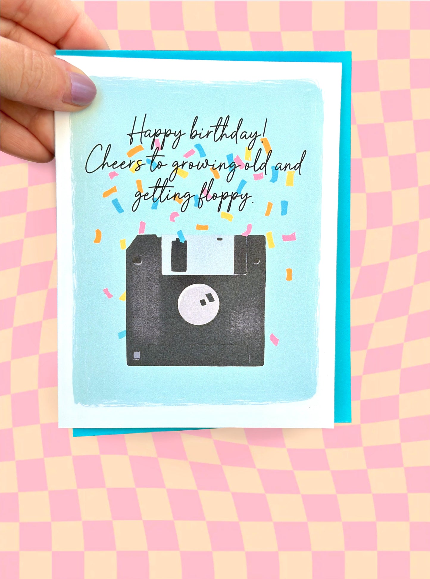 Floppy Disc Birthday Card