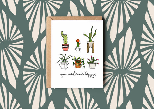 Happy Plants Card