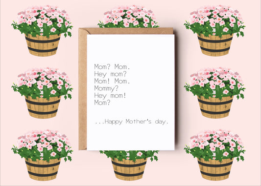 Hey Mom Mother's Day Card