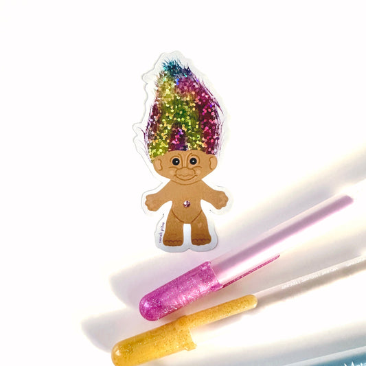 Treasure Troll Glitter Sticker