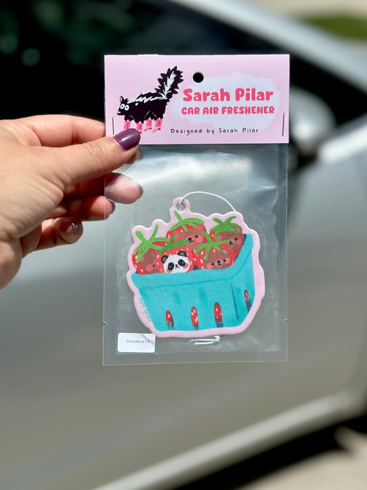 Strawbeary Carton Air Freshener