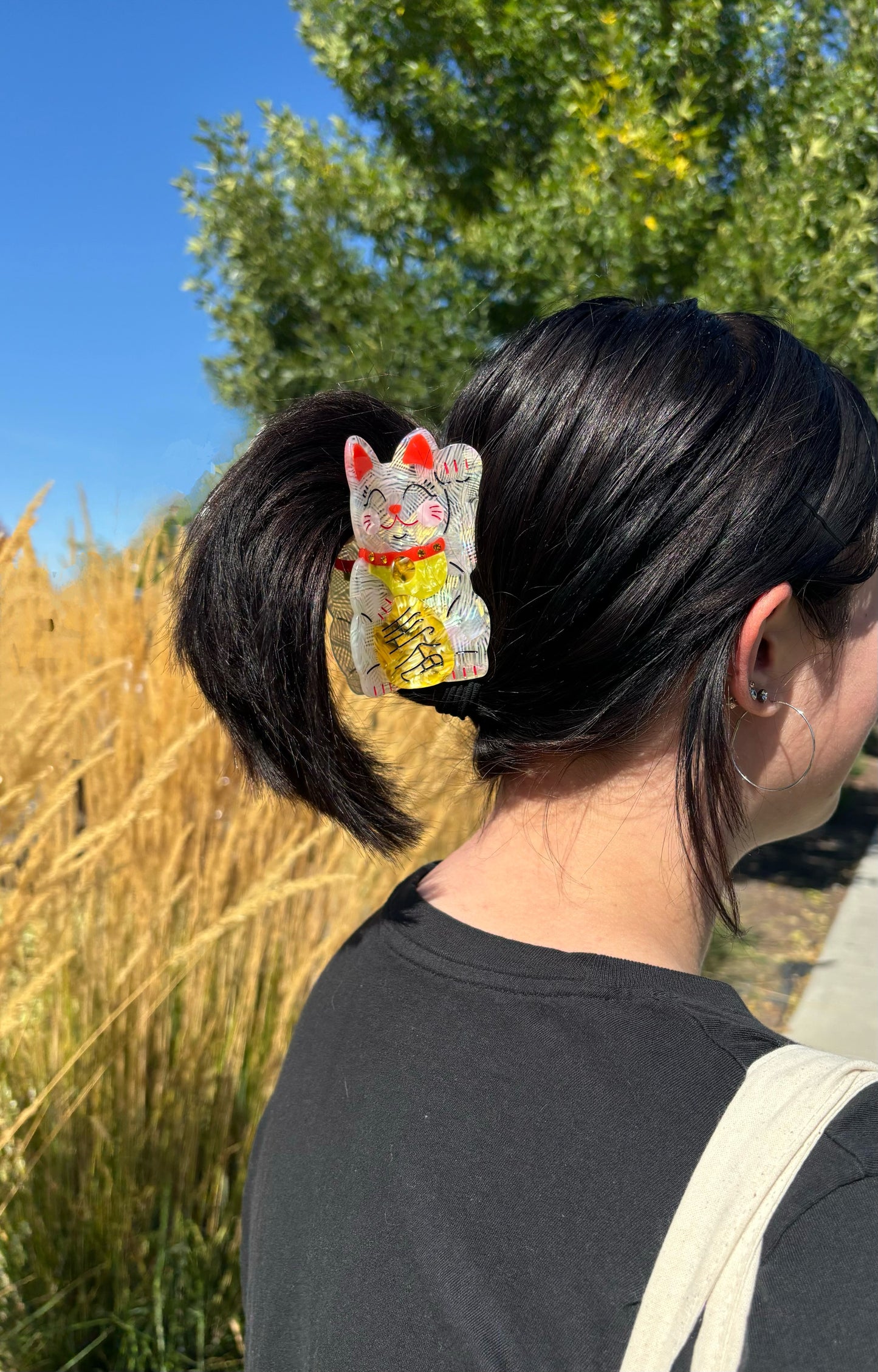 Lucky Cat Hair Clip