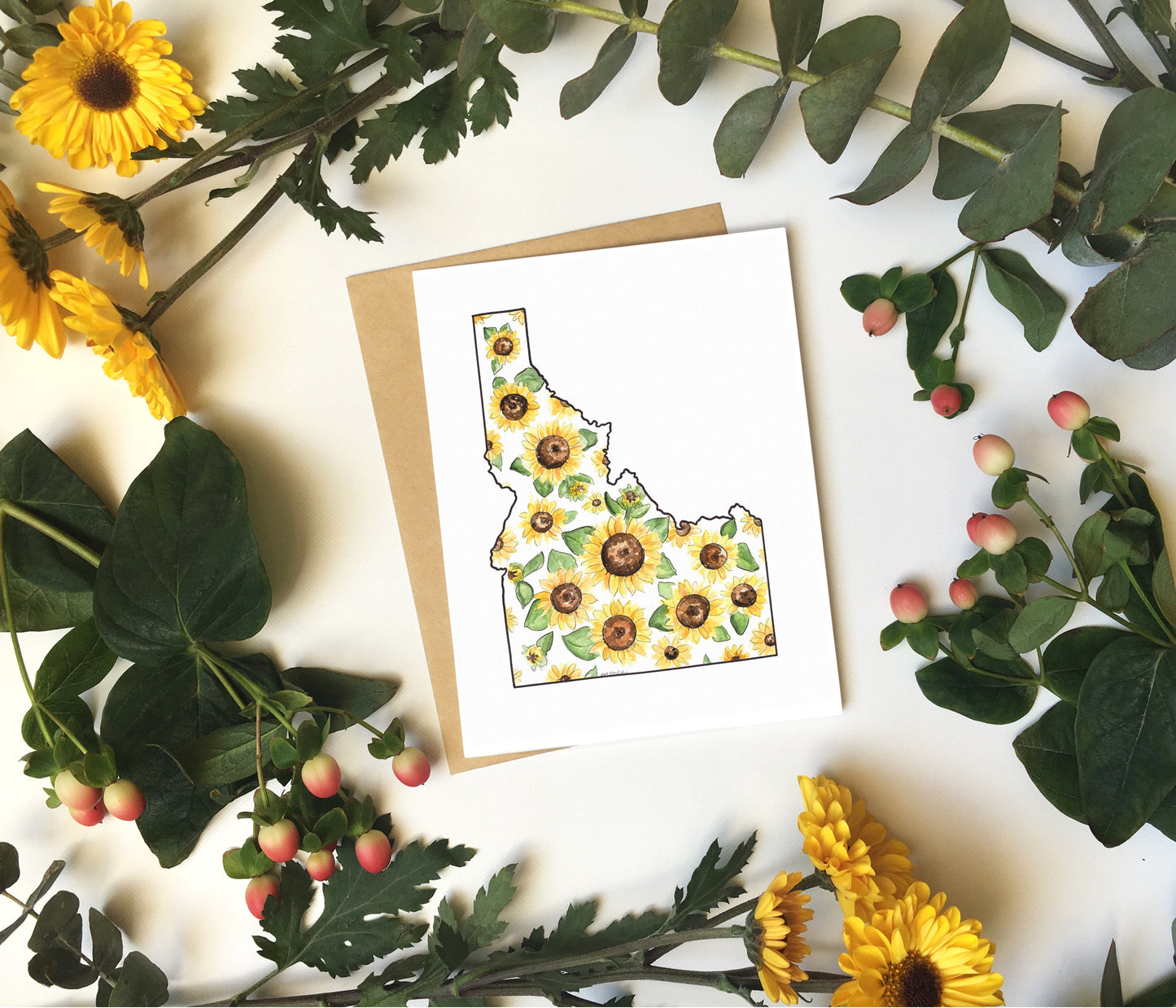 Idaho Sunflower Card