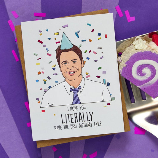 Literally Parks and Rec Birthday Card