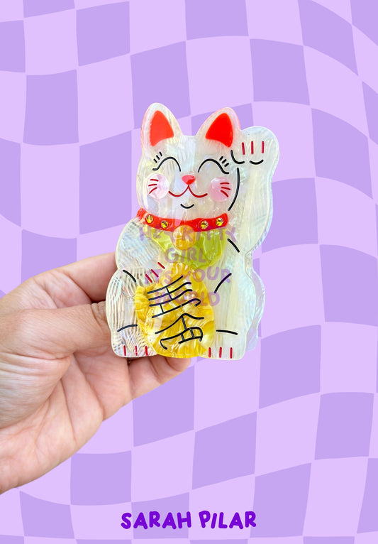 Lucky Cat Hair Clip