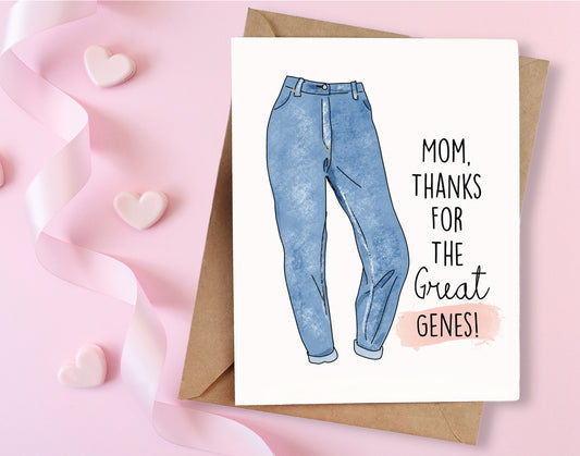 Good Genes Mother's Day Card