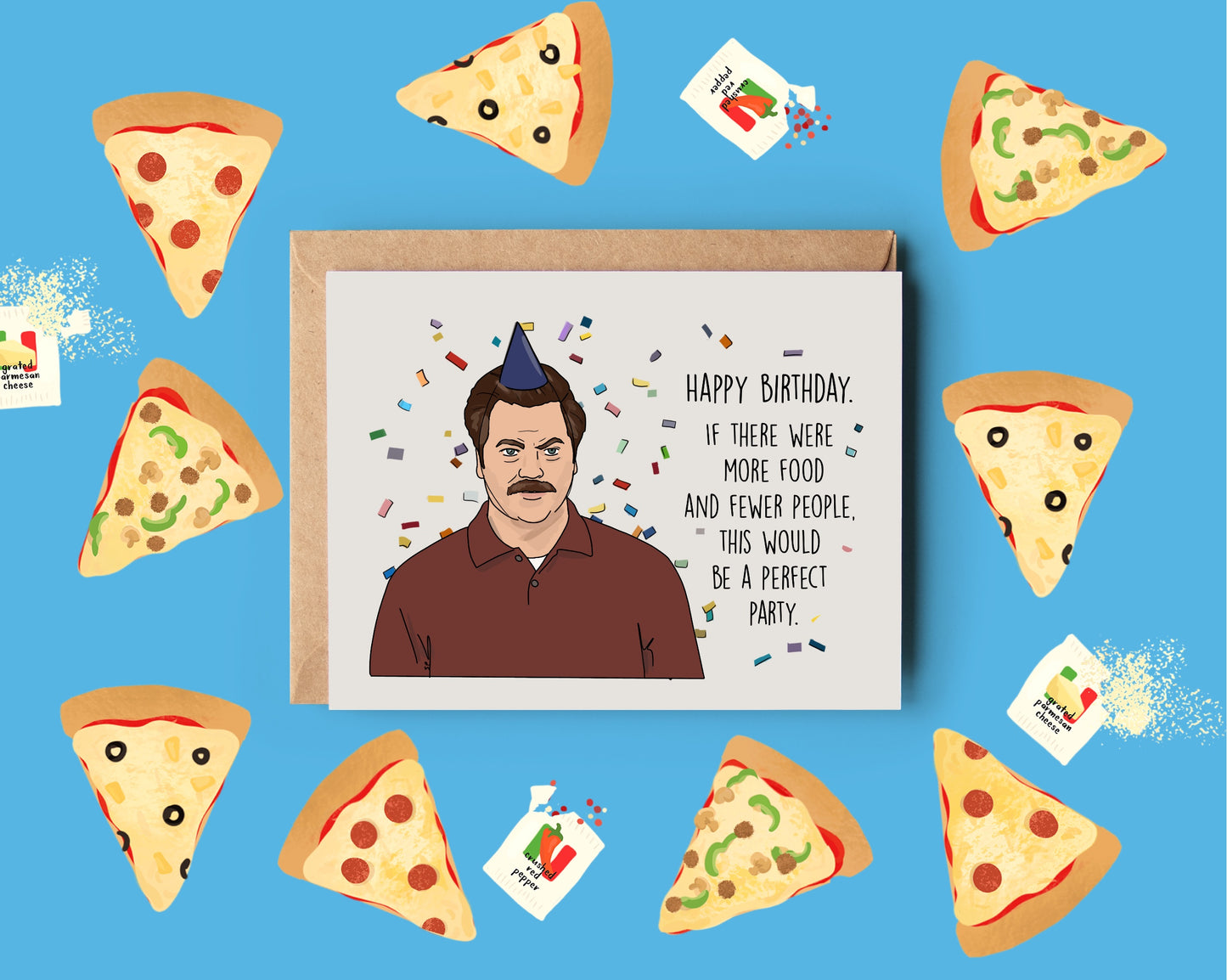 Ron Swanson Perfect Birthday Card