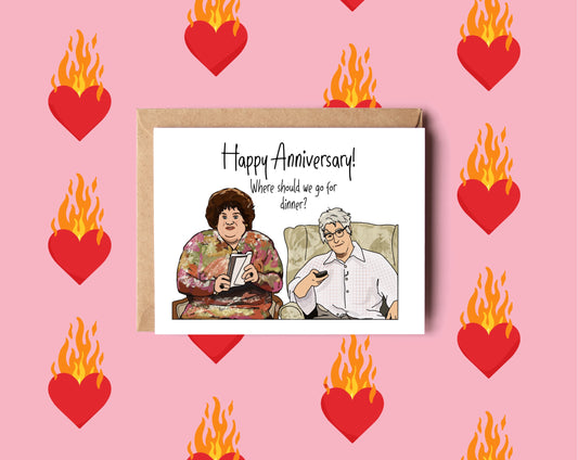 Hank and Beverly SNL Anniversary Card