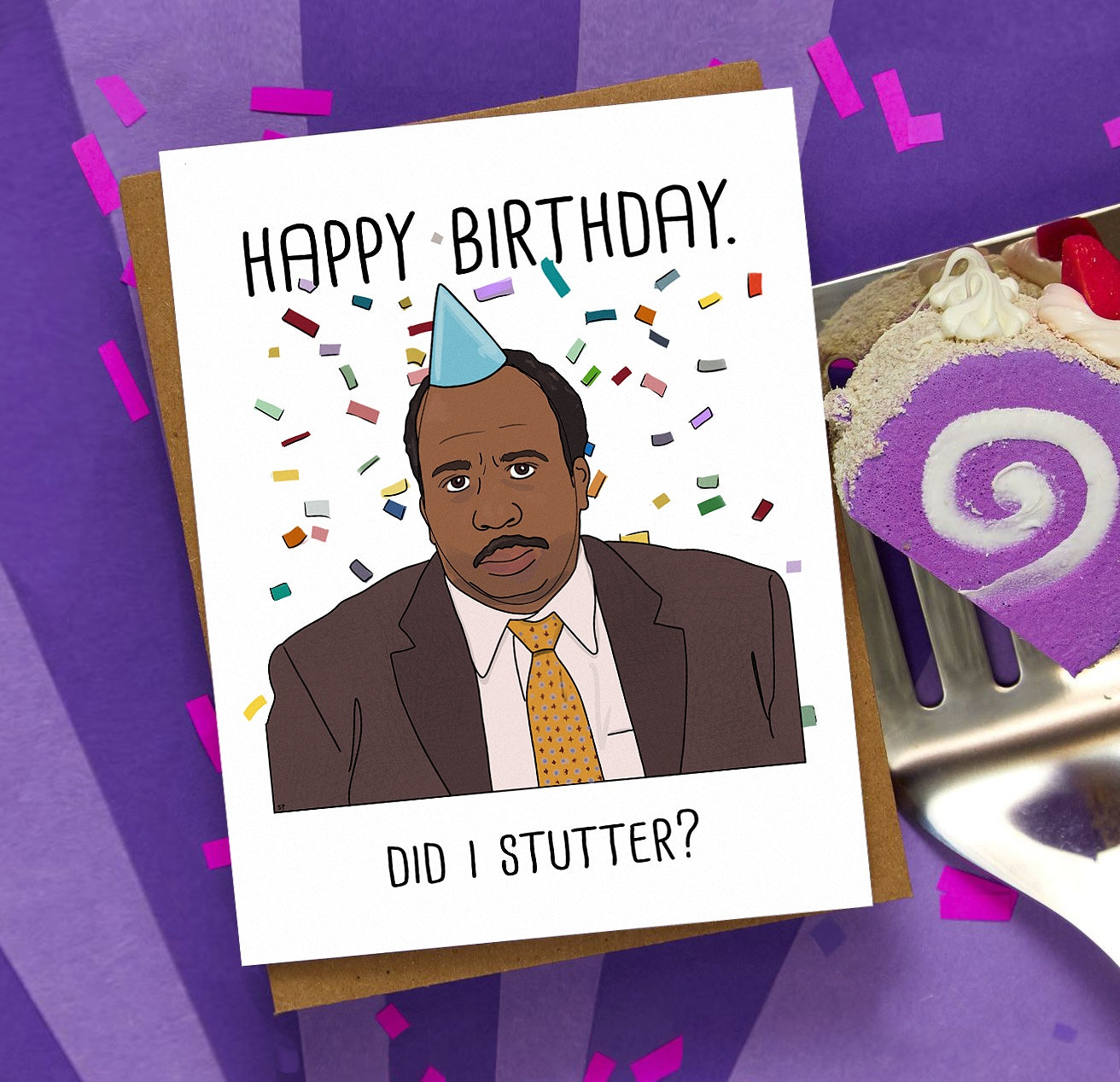 Stanley Stutter Birthday Card