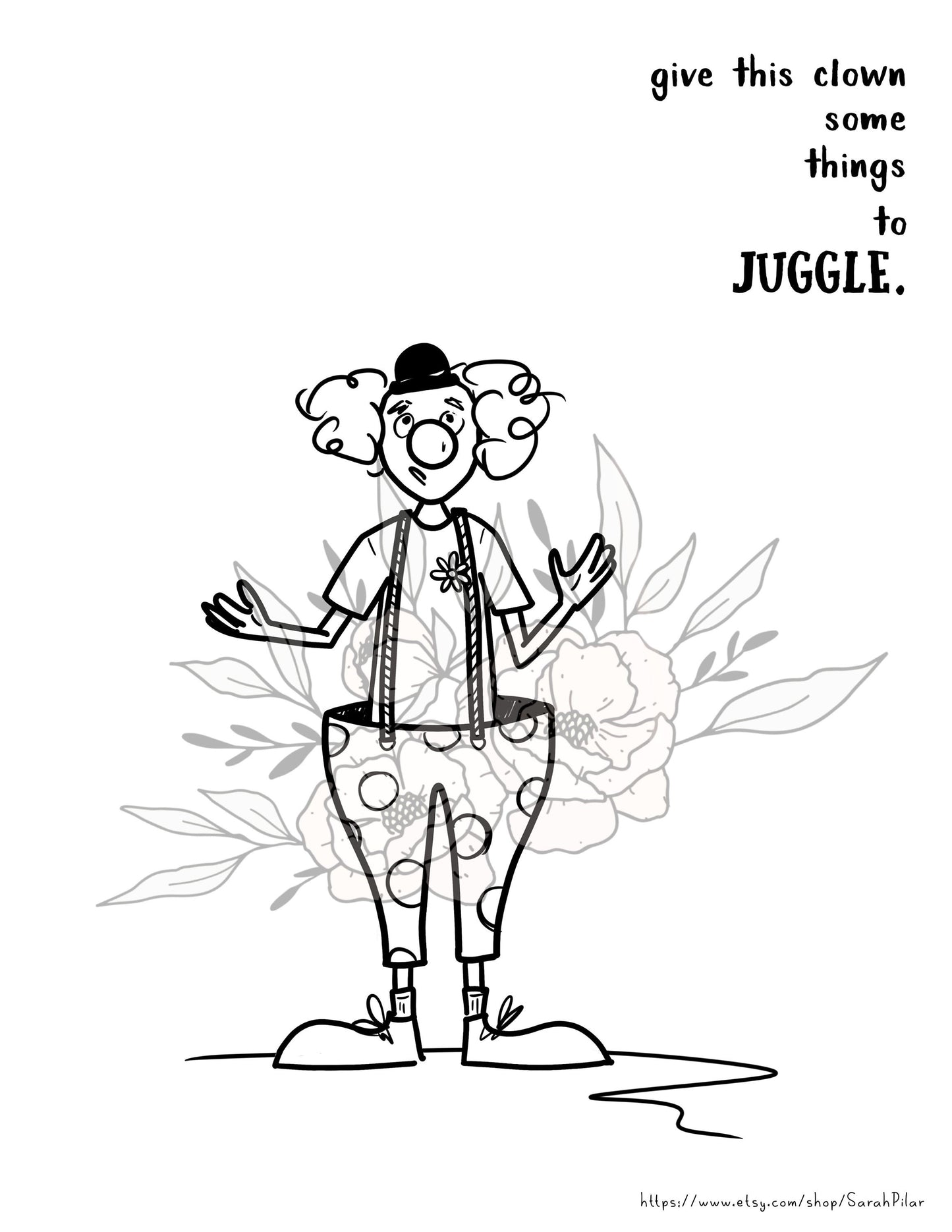 Digital Color Pages 4- Silly Circus
