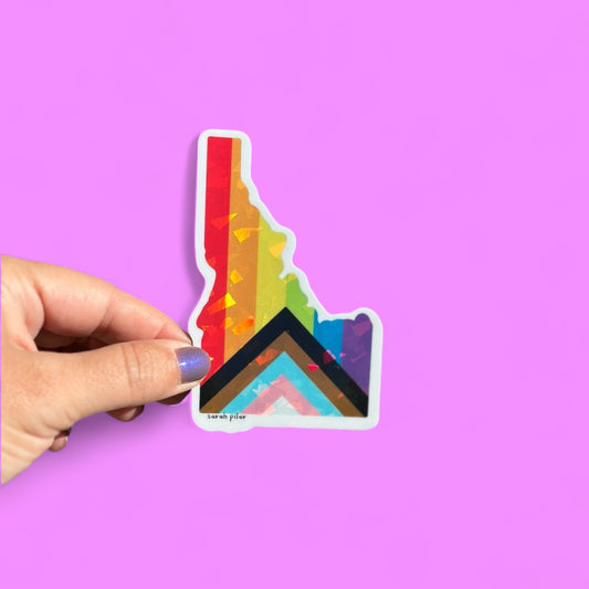 Gay & Trans Pride Idaho Sticker